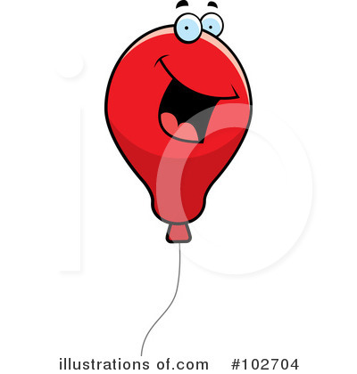 Red Balloon Clipart #102704 by Cory Thoman