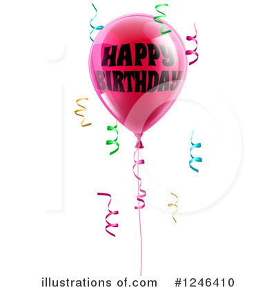 Royalty-Free (RF) Balloon Clipart Illustration by AtStockIllustration - Stock Sample #1246410