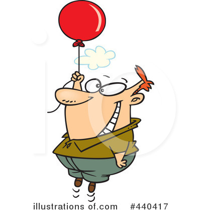 Royalty-Free (RF) Balloon Clipart Illustration by toonaday - Stock Sample #440417