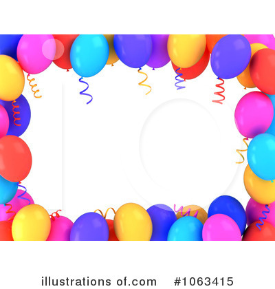 Royalty-Free (RF) Balloons Clipart Illustration by BNP Design Studio - Stock Sample #1063415