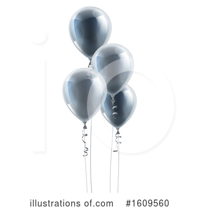 Party Balloon Clipart #1609560 by AtStockIllustration
