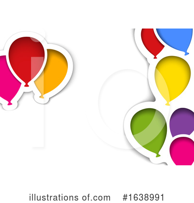 Party Balloons Clipart #1638991 by dero