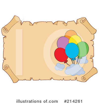 Royalty-Free (RF) Balloons Clipart Illustration by visekart - Stock Sample #214261
