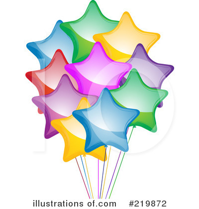 Party Balloons Clipart #219872 by elaineitalia