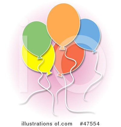 Royalty-Free (RF) Balloons Clipart Illustration by Prawny - Stock Sample #47554
