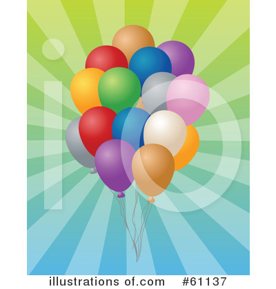 Royalty-Free (RF) Balloons Clipart Illustration by Kheng Guan Toh - Stock Sample #61137