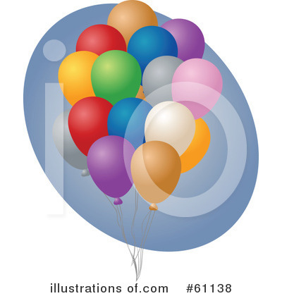 Royalty-Free (RF) Balloons Clipart Illustration by Kheng Guan Toh - Stock Sample #61138