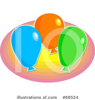 Royalty-Free (RF) Balloons Clipart Illustration by Prawny - Stock Sample #66524