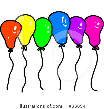 Royalty-Free (RF) Balloons Clipart Illustration by Prawny - Stock Sample #66654