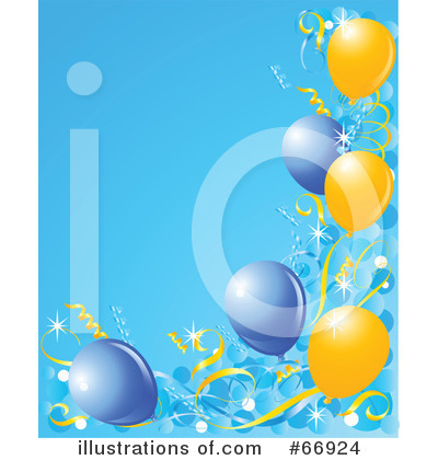Royalty-Free (RF) Balloons Clipart Illustration by Pushkin - Stock Sample #66924