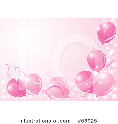 Royalty-Free (RF) Balloons Clipart Illustration by Pushkin - Stock Sample #66925