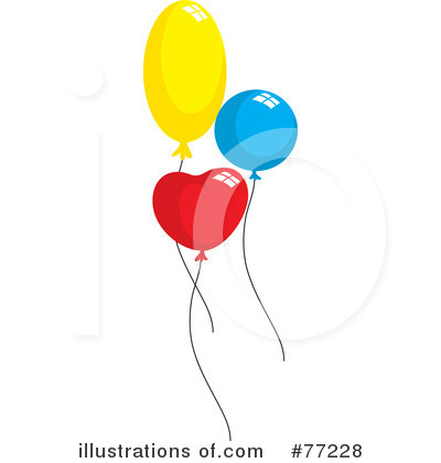 Royalty-Free (RF) Balloons Clipart Illustration by Rosie Piter - Stock Sample #77228