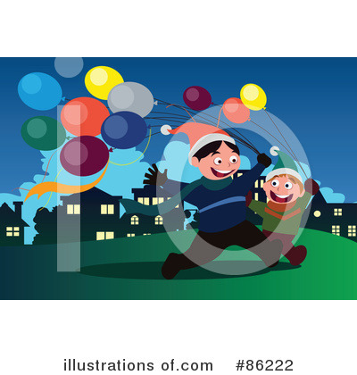Royalty-Free (RF) Balloons Clipart Illustration by mayawizard101 - Stock Sample #86222