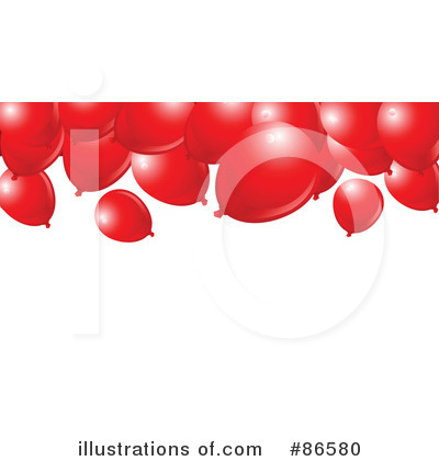 Royalty-Free (RF) Balloons Clipart Illustration by Pushkin - Stock Sample #86580