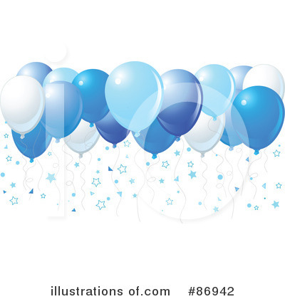 Royalty-Free (RF) Balloons Clipart Illustration by Pushkin - Stock Sample #86942