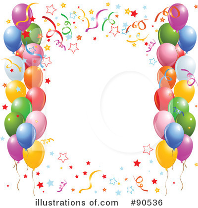 Royalty-Free (RF) Balloons Clipart Illustration by Pushkin - Stock Sample #90536
