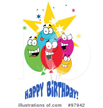 Royalty-Free (RF) Balloons Clipart Illustration by Hit Toon - Stock Sample #97942