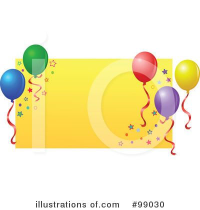 Party Balloons Clipart #99030 by yayayoyo