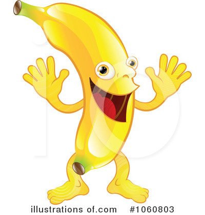 Royalty-Free (RF) Banana Clipart Illustration by AtStockIllustration - Stock Sample #1060803