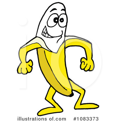 Royalty-Free (RF) Banana Clipart Illustration by LaffToon - Stock Sample #1083373