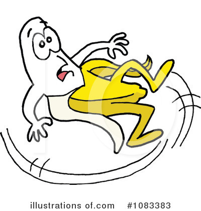 Royalty-Free (RF) Banana Clipart Illustration by LaffToon - Stock Sample #1083383