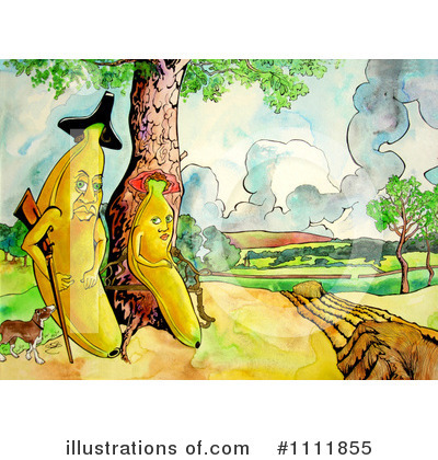 Royalty-Free (RF) Banana Clipart Illustration by Prawny - Stock Sample #1111855