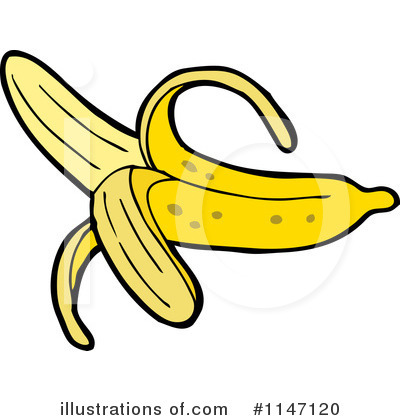 Royalty-Free (RF) Banana Clipart Illustration by lineartestpilot - Stock Sample #1147120