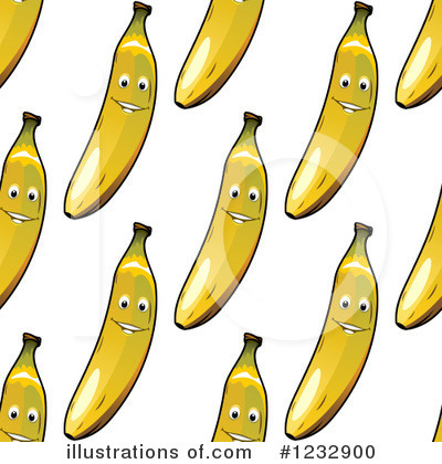 Royalty-Free (RF) Banana Clipart Illustration by Vector Tradition SM - Stock Sample #1232900