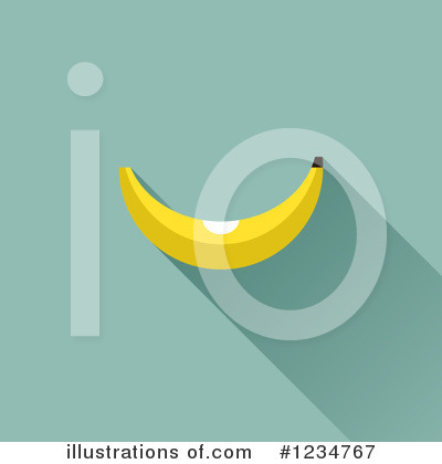 Royalty-Free (RF) Banana Clipart Illustration by elena - Stock Sample #1234767