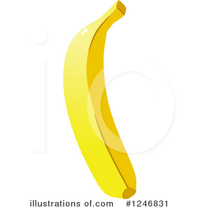 Royalty-Free (RF) Banana Clipart Illustration by Vector Tradition SM - Stock Sample #1246831