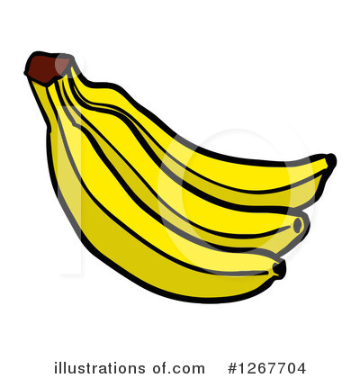 Royalty-Free (RF) Banana Clipart Illustration by LaffToon - Stock Sample #1267704