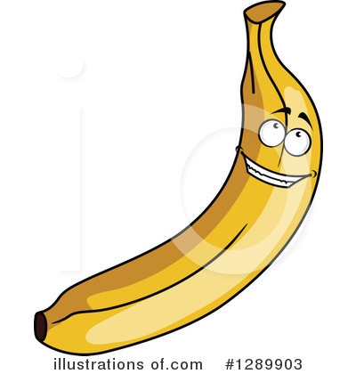Royalty-Free (RF) Banana Clipart Illustration by Vector Tradition SM - Stock Sample #1289903