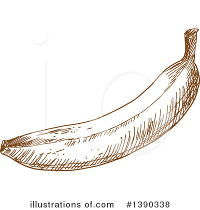 Royalty-Free (RF) Banana Clipart Illustration by Vector Tradition SM - Stock Sample #1390338
