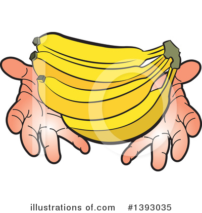Royalty-Free (RF) Banana Clipart Illustration by Lal Perera - Stock Sample #1393035