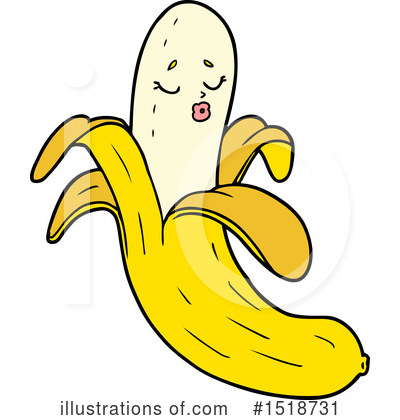 Royalty-Free (RF) Banana Clipart Illustration by lineartestpilot - Stock Sample #1518731