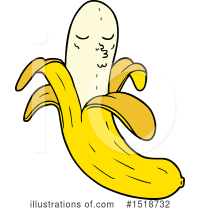 Royalty-Free (RF) Banana Clipart Illustration by lineartestpilot - Stock Sample #1518732