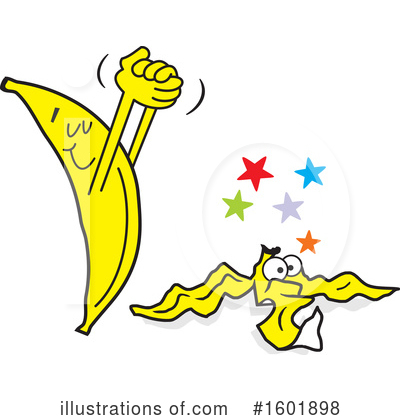 Royalty-Free (RF) Banana Clipart Illustration by Johnny Sajem - Stock Sample #1601898