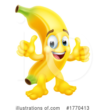Banana Clipart #1770413 by AtStockIllustration