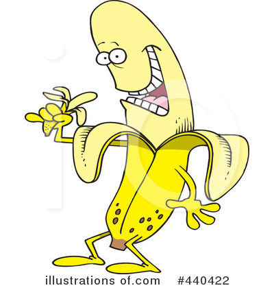Royalty-Free (RF) Banana Clipart Illustration by toonaday - Stock Sample #440422