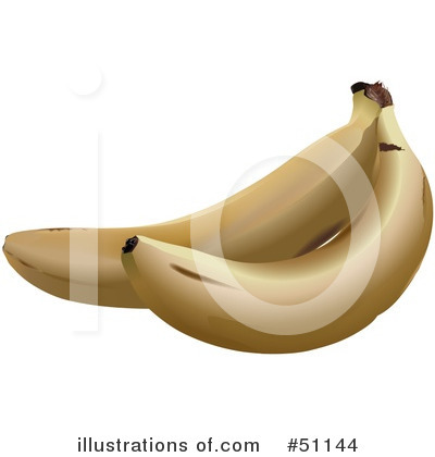 Royalty-Free (RF) Banana Clipart Illustration by dero - Stock Sample #51144