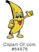 Banana Clipart #64976 by Dennis Holmes Designs