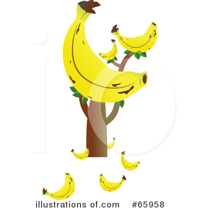 Royalty-Free (RF) Banana Clipart Illustration by Prawny - Stock Sample #65958