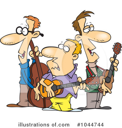 Royalty-Free (RF) Band Clipart Illustration by toonaday - Stock Sample #1044744