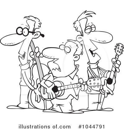Royalty-Free (RF) Band Clipart Illustration by toonaday - Stock Sample #1044791