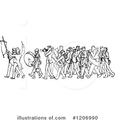 Marching Band Clipart #1206990 by Prawny Vintage