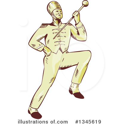 Royalty-Free (RF) Band Clipart Illustration by patrimonio - Stock Sample #1345619