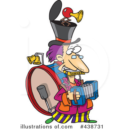Royalty-Free (RF) Band Clipart Illustration by toonaday - Stock Sample #438731