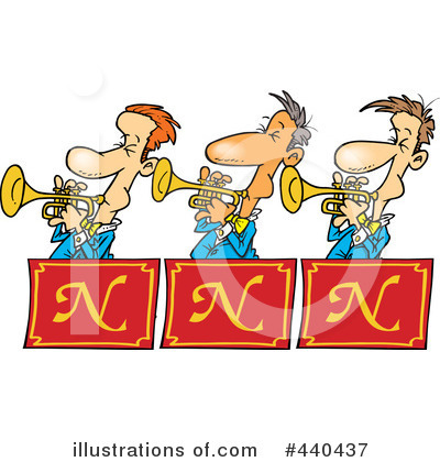 Royalty-Free (RF) Band Clipart Illustration by toonaday - Stock Sample #440437