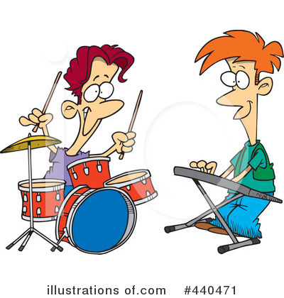 Royalty-Free (RF) Band Clipart Illustration by toonaday - Stock Sample #440471