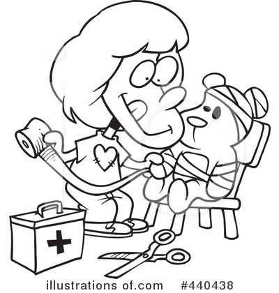 Royalty-Free (RF) Bandage Clipart Illustration by toonaday - Stock Sample #440438